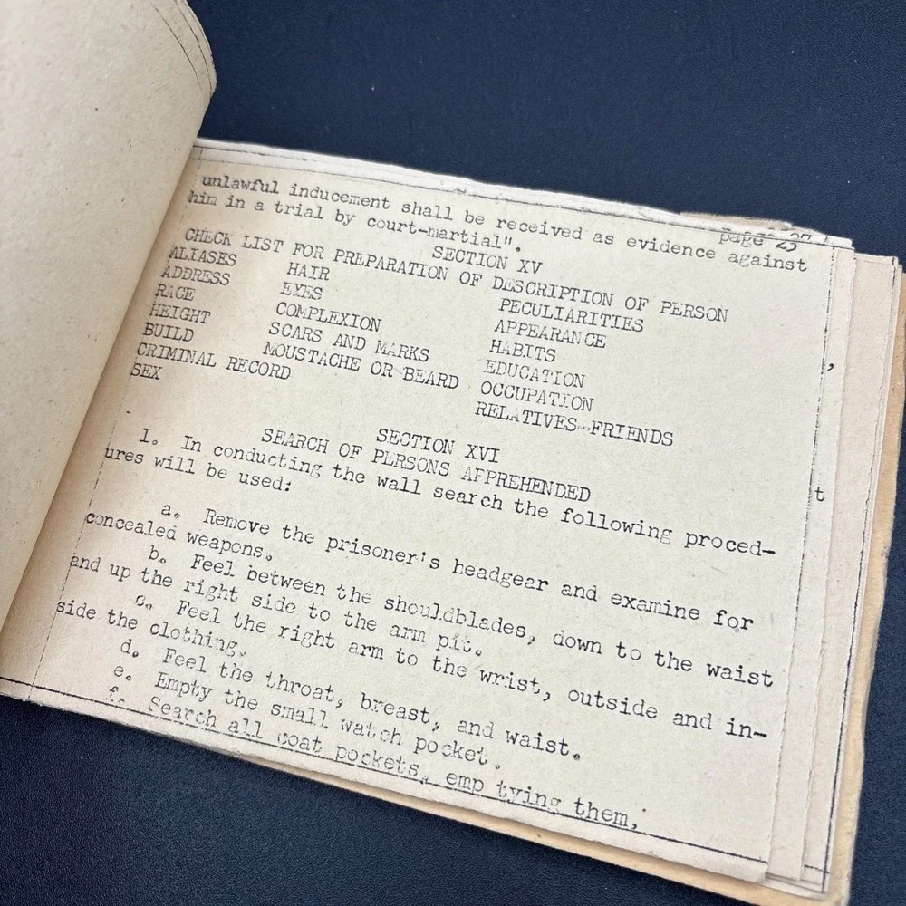 Military Police Pocket Guide US Army 524th Military Battalion Ephemera France